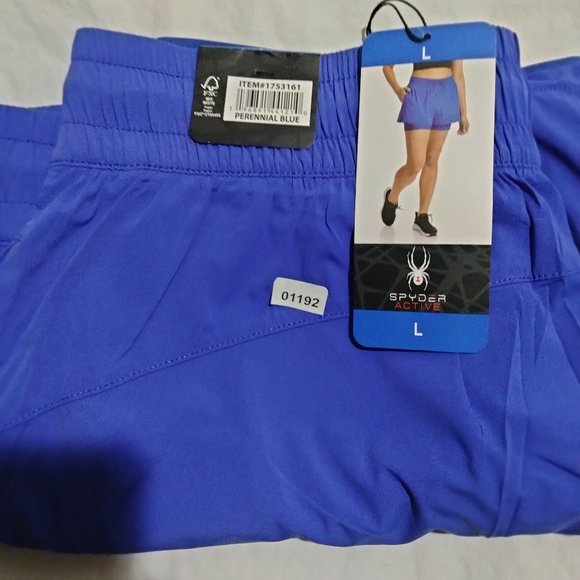 Spyder Active Ladies' Woven Shorts Blue Size L 1753161 NWT - Picture 6 of 6